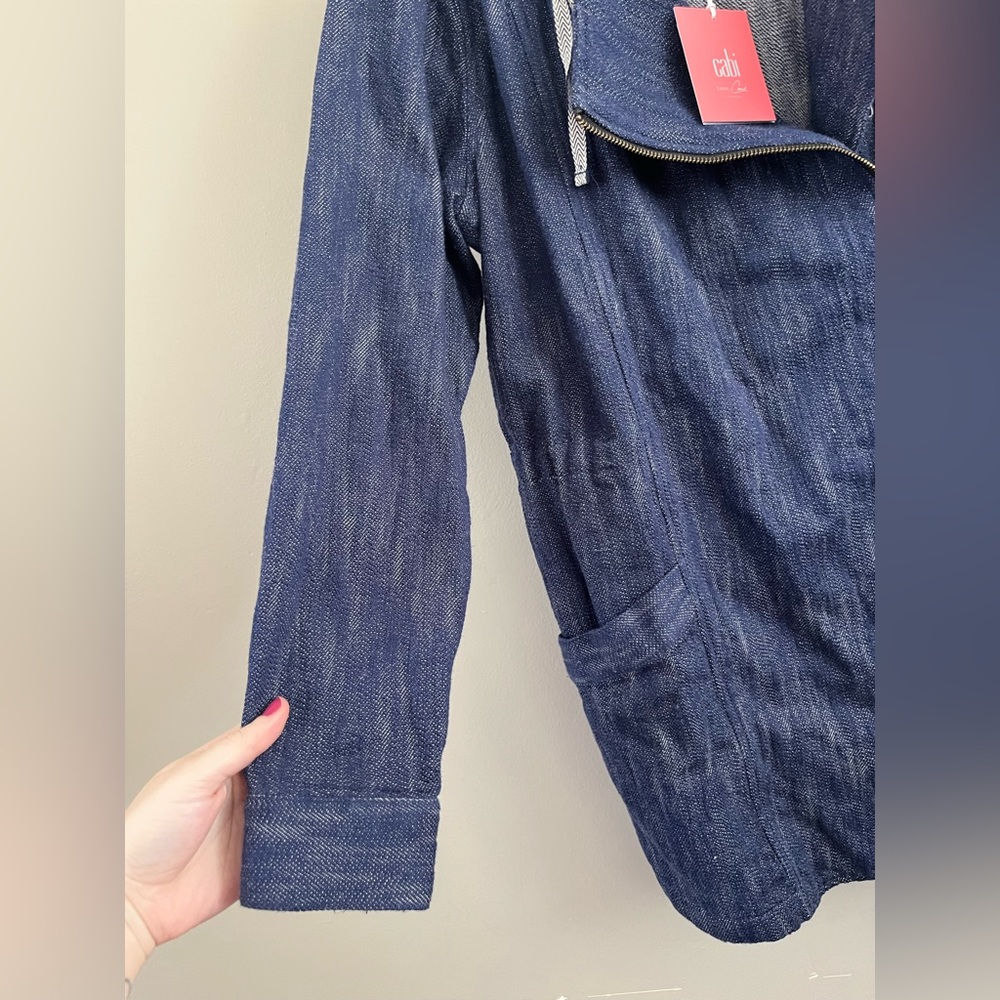 CAbi Love, Carol Collection Adventure Anorak Indigo Denim Jacket sz M - Picture 5 of 9